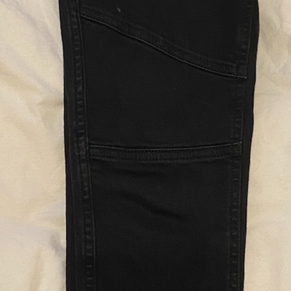 All Saints Biker Cropped Jeans Sz 27 - Picture 3 of 6
